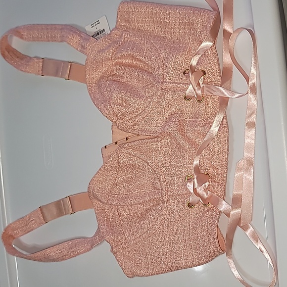 NWT By Anthropologie Tweed Corset, Size S - Picture 11 of 11